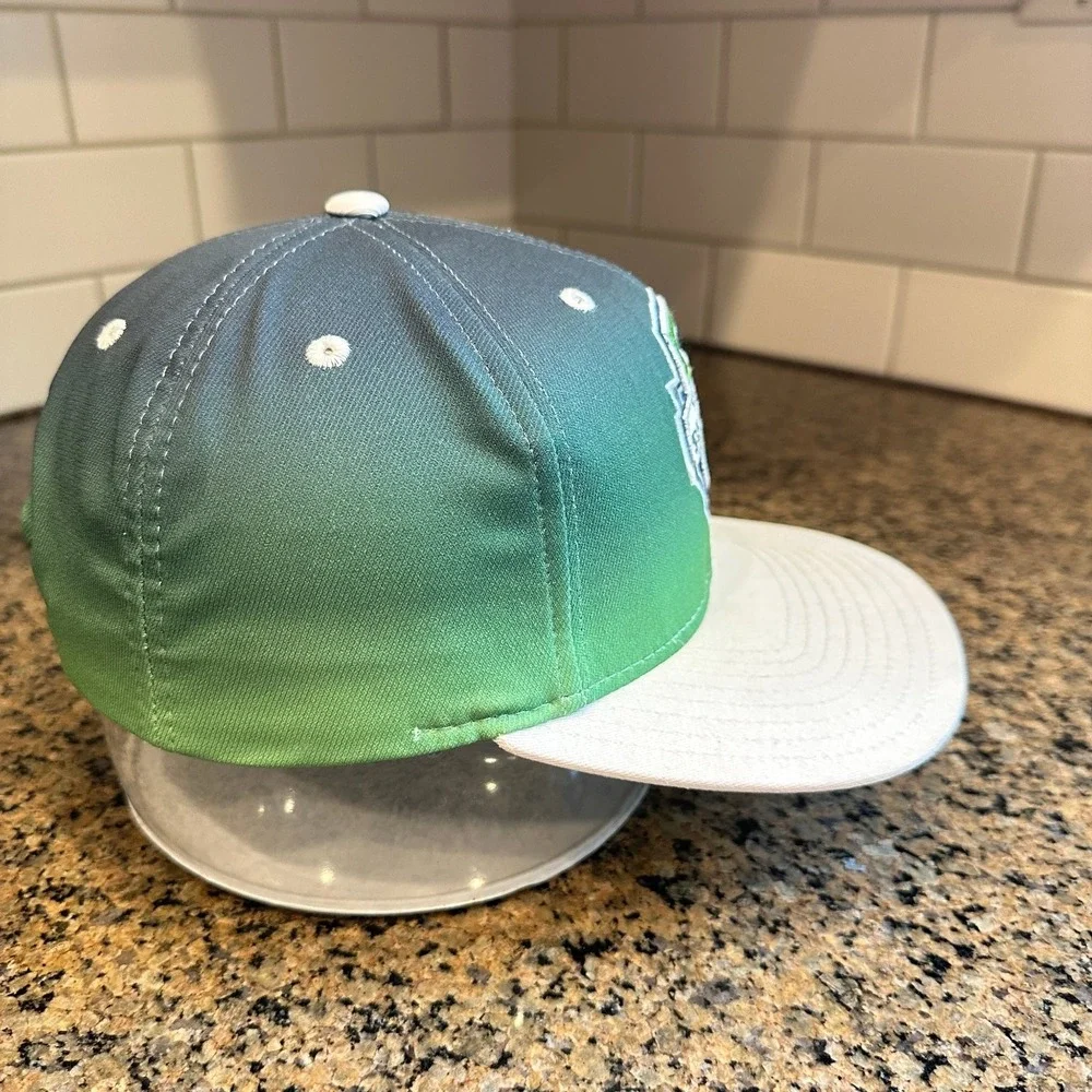 Seattle Sounders FC Hat‎ Adidas Snapback Men's OSFA Ombre Green White MLS